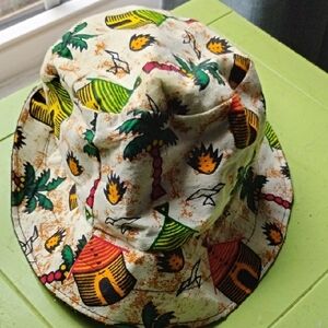 Tropical Print Bucket Hat